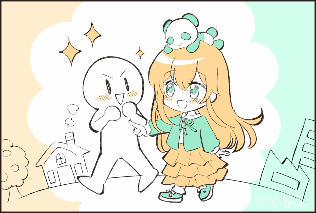 日向ささと一緒に歩く